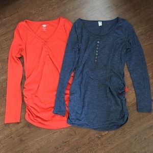 Old Navy Maternity Long Sleeve Tee Bundle